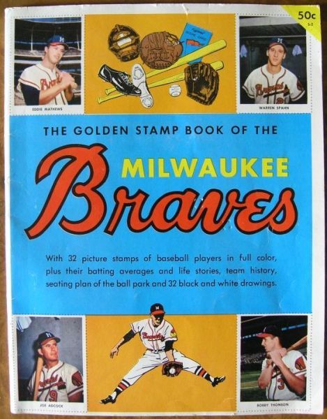 1955 Milwaukee Braves Golden Stamp Album